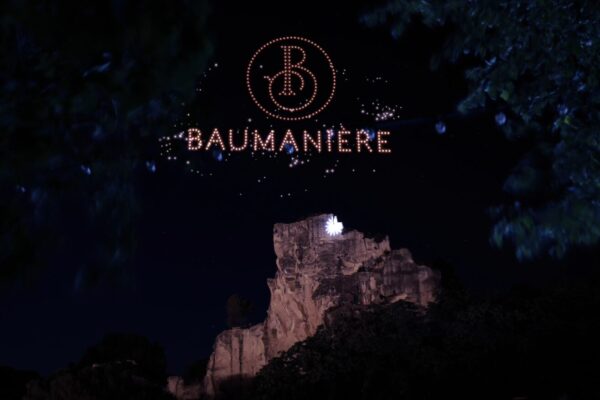 bedrijfsjubileum droneshow Baumanière