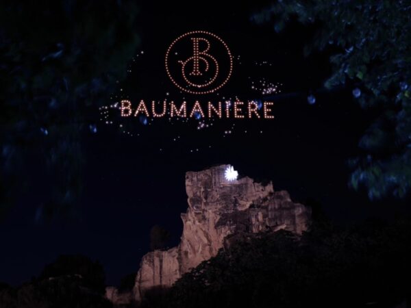 Drohnenshow zum Firmenjubiläum Baumanière