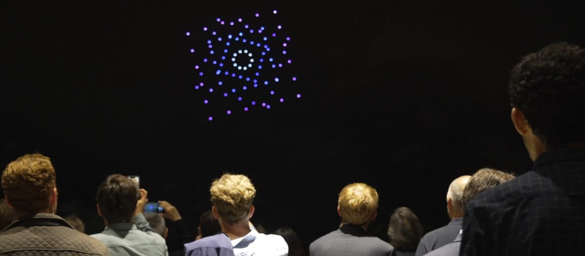 espectáculo con drones en Lyon