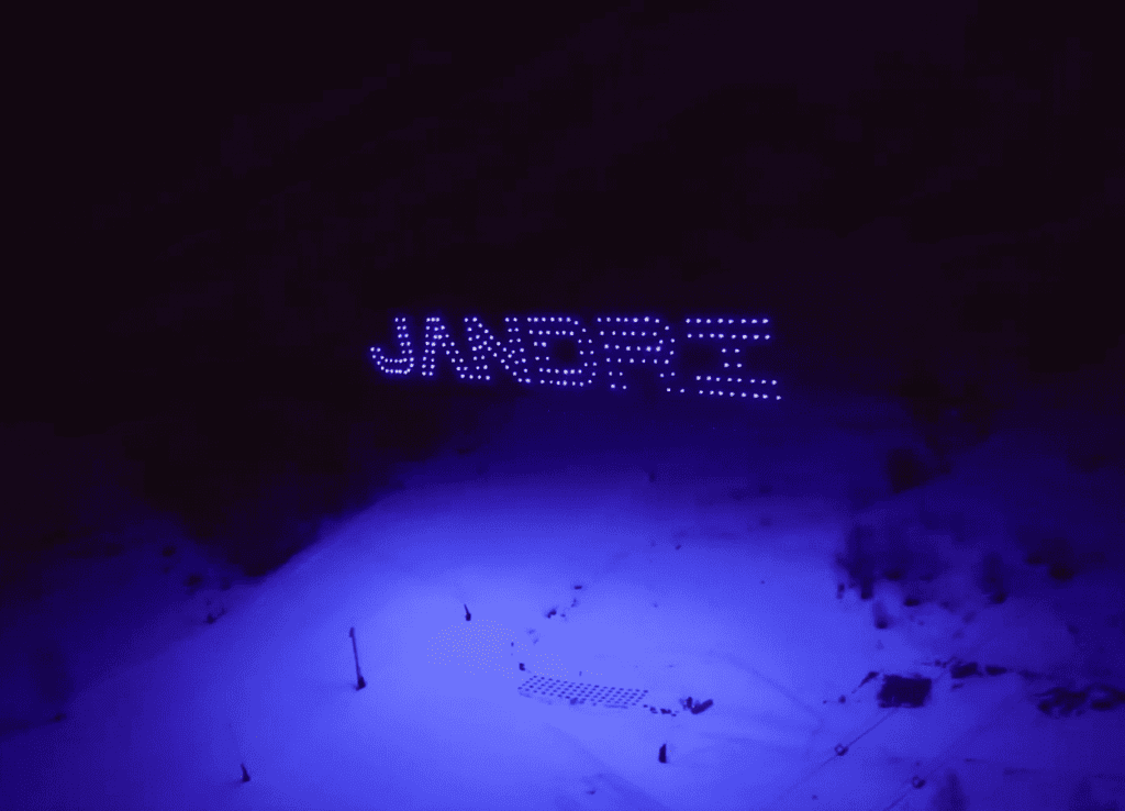 Jandri: opening met drones in Les 2 Alpes
