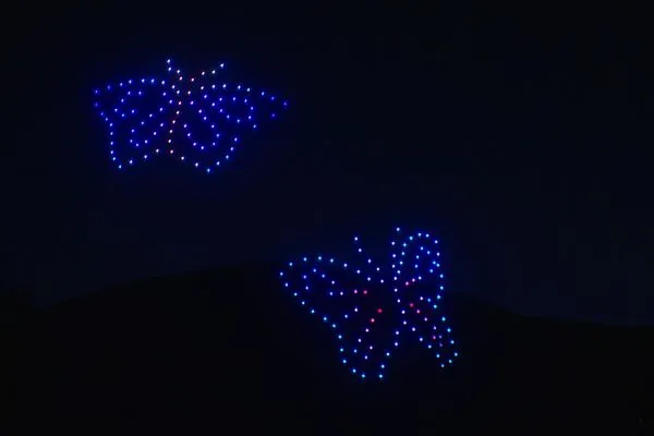 droneshow in Voiron