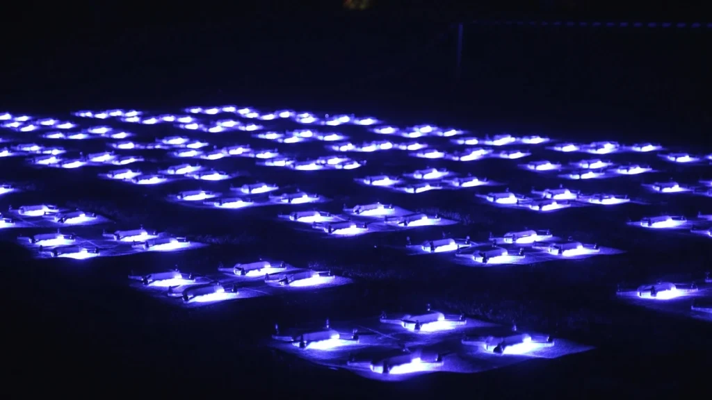 licht- en geluidsshow met drones - Allumee